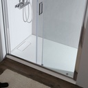 Porta doccia nicchia 120 x 185 cm cristallo trasparente 6mm