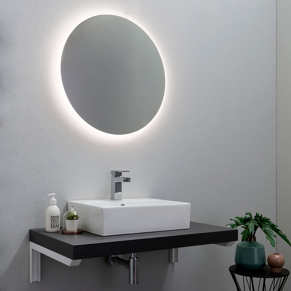 Specchio rotondo bagno 70 cm retroilluminato