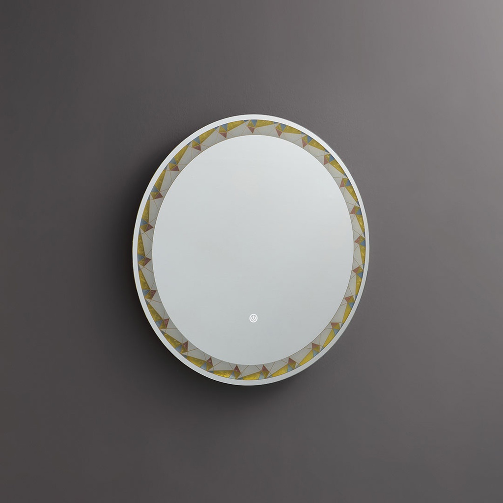 Specchiera rotonda 60 cm retroilluminata