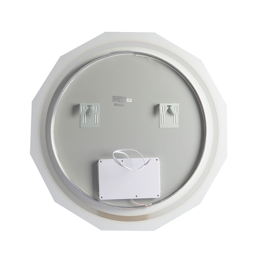Specchio rotondo sfaccettato 75cm