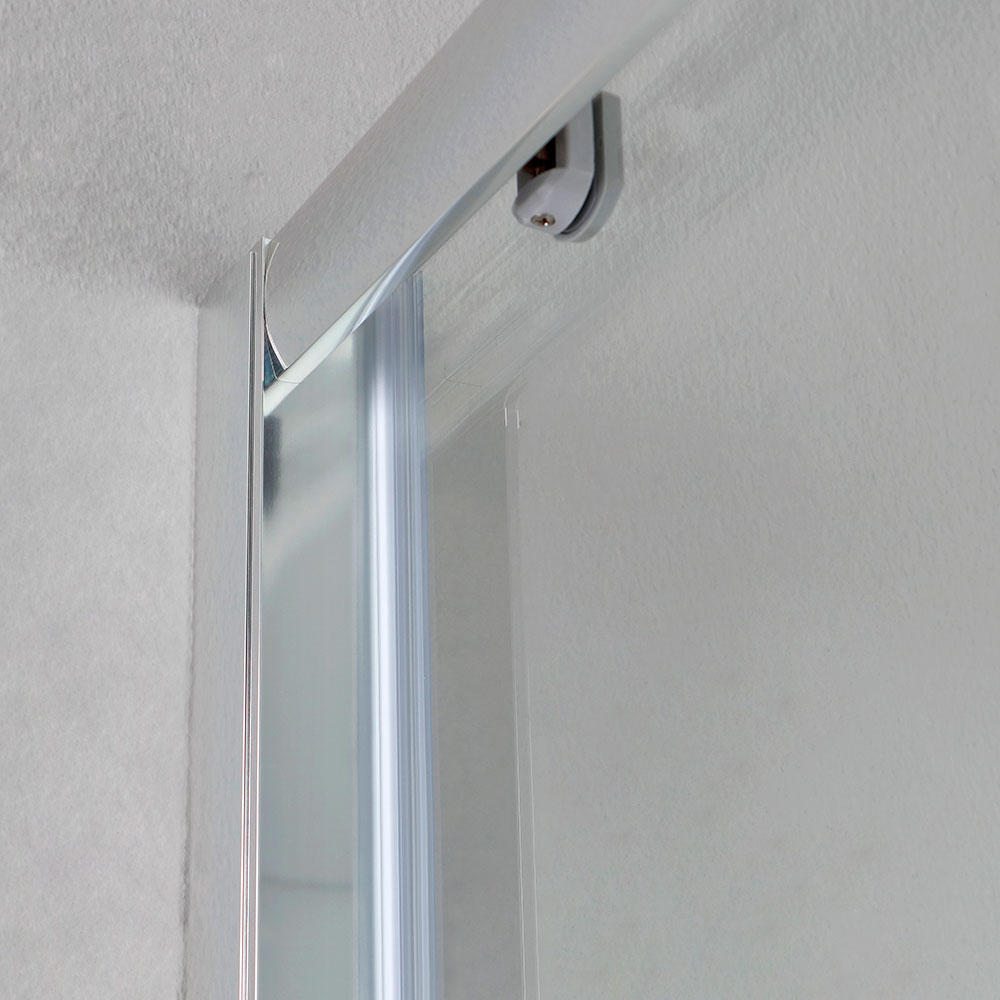 Porta doccia nicchia 130 cm cristallo trasparente