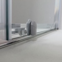 Porta doccia nicchia 130 cm cristallo trasparente