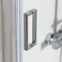 Porta doccia nicchia 130 cm cristallo trasparente