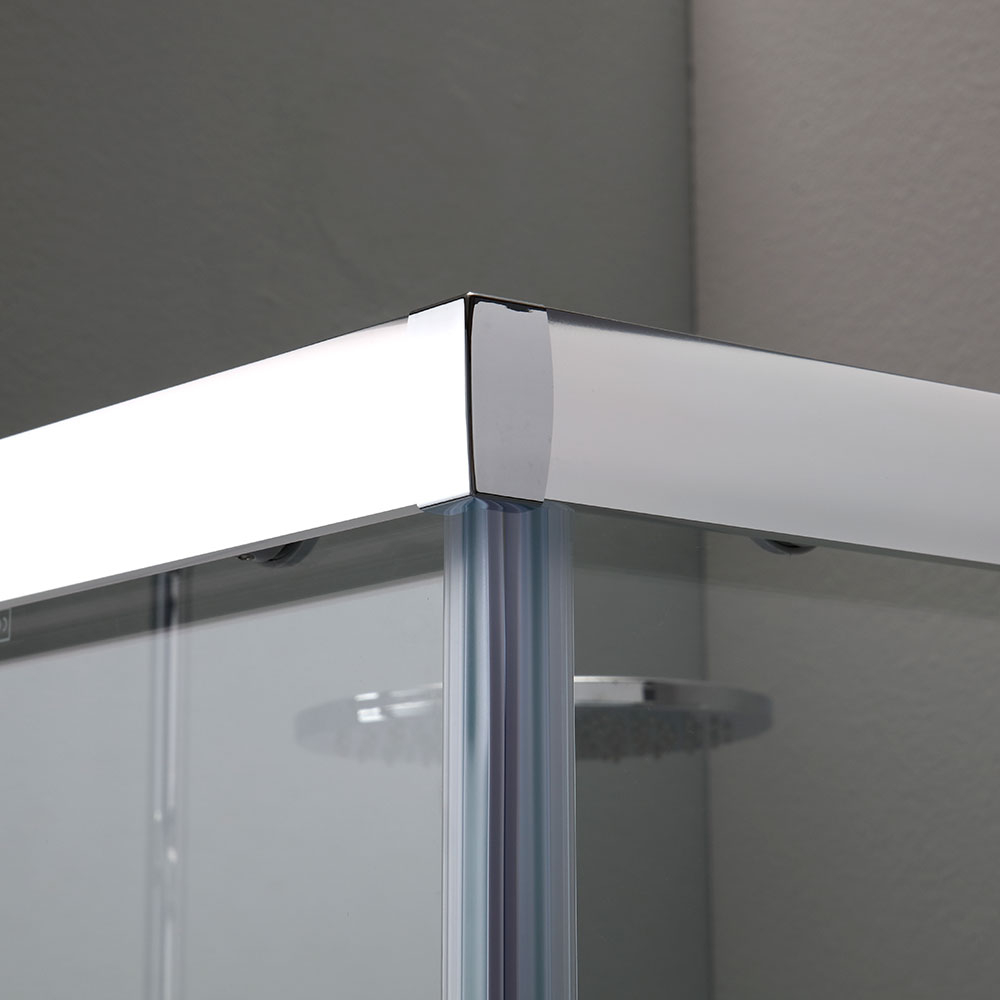 Box doccia quadrato 90x90 cristallo trasparente