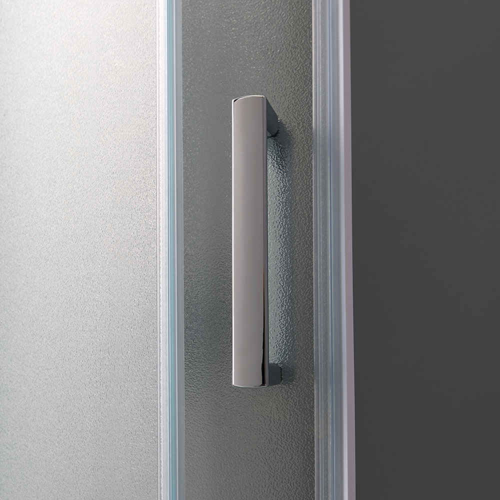 Box doccia semicircolare 80x80 cm cristallo opaco