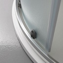 Box doccia semicircolare 80x80 cm cristallo opaco