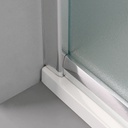 Box doccia semicircolare 80x80 cm cristallo opaco