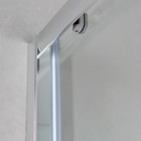 Porta doccia nicchia 140 cristallo trasparente 6mm