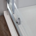 Porta doccia nicchia 140 cristallo trasparente 6mm
