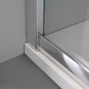 Box doccia 80x100 ante in cristallo trasparente