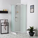 Box doccia quadrato 80x80 con ante scorrevoli