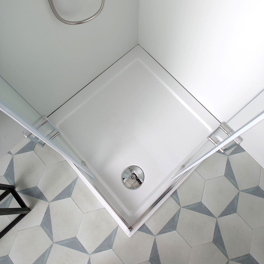 Box doccia quadrato 80x80 con ante scorrevoli