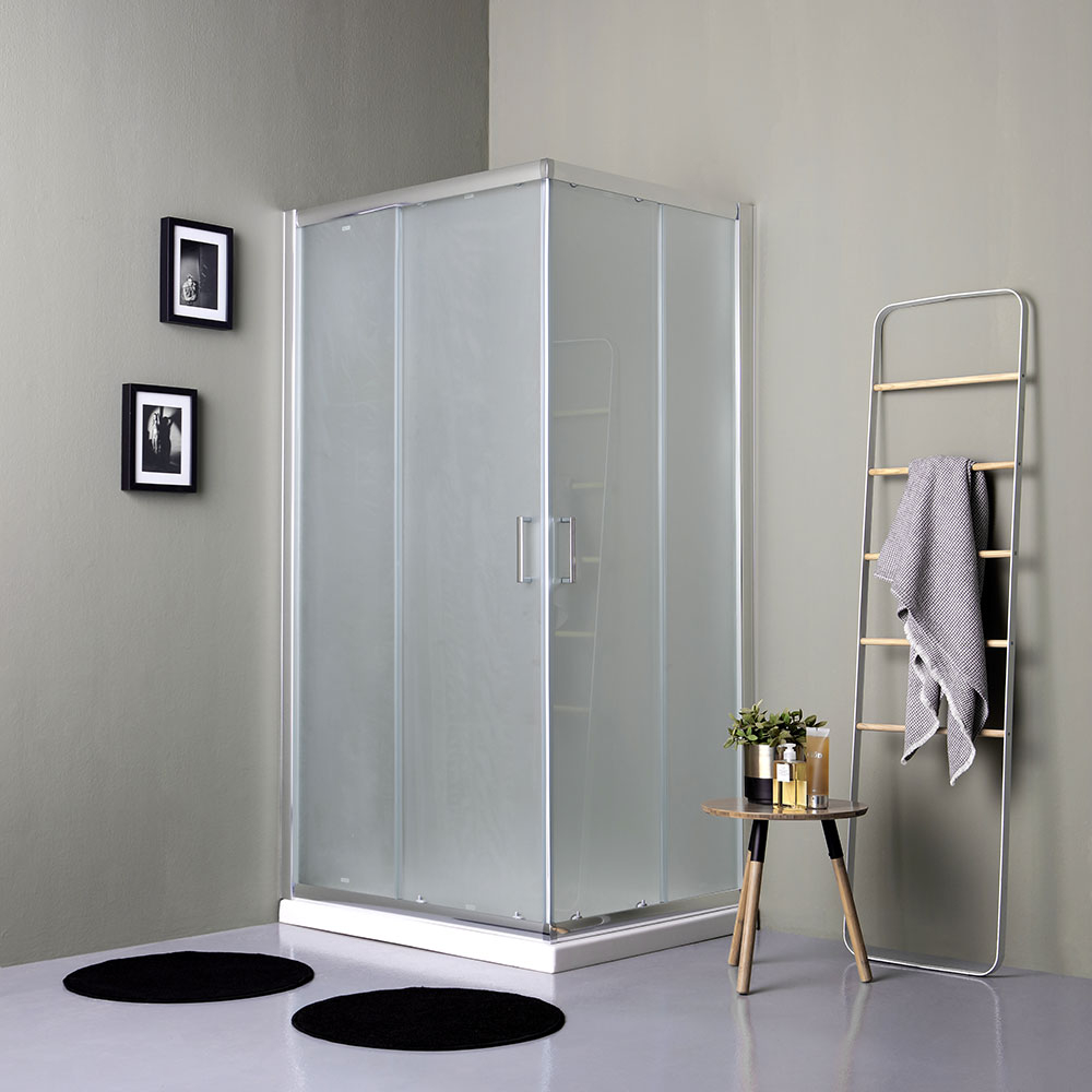 Cabina doccia rettangolare 90x70 satinato