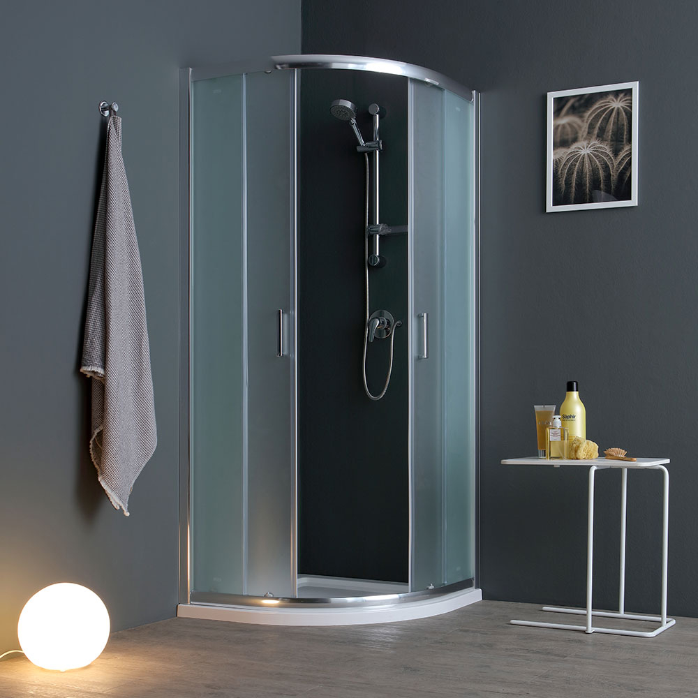 Box doccia angolare 80x80 cristallo satinato