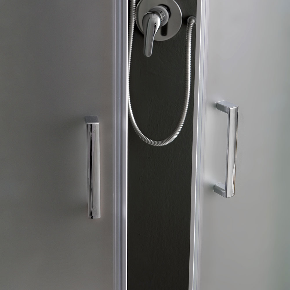 Box doccia angolare 80x80 cristallo satinato