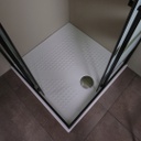 Box doccia scorrevole 80x80 serigrafato nero