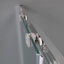 Box doccia rettangolare 70x120 cristallo opaco