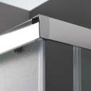 Box doccia rettangolare 70x120 cristallo opaco