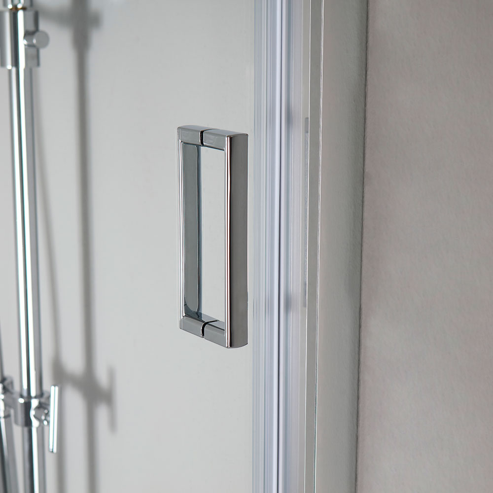 Porta doccia 150 cm con vetro trasparente