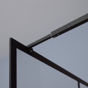 Doccia walk in 100 cm cristallo nero