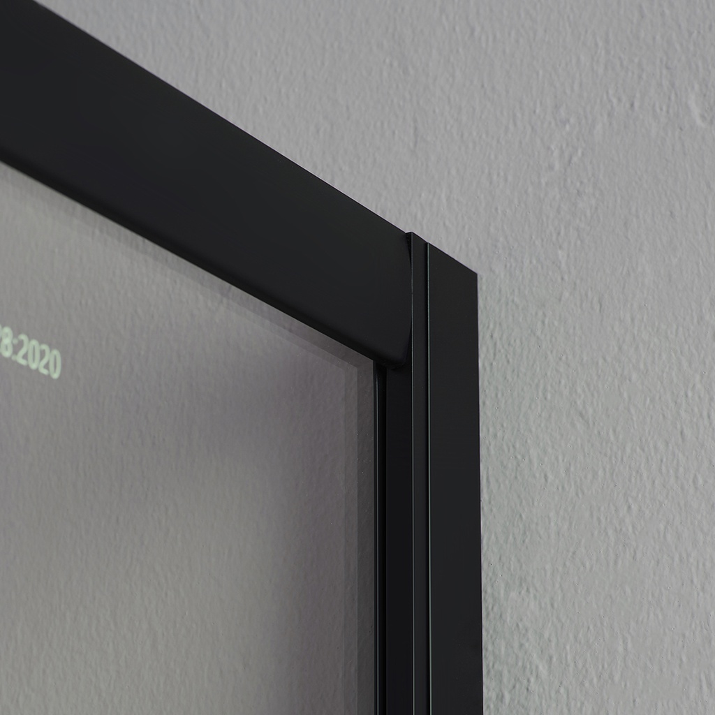 Box doccia semicircolare 80x80 cristallo nero