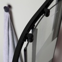Box doccia semicircolare 80x80 cristallo nero