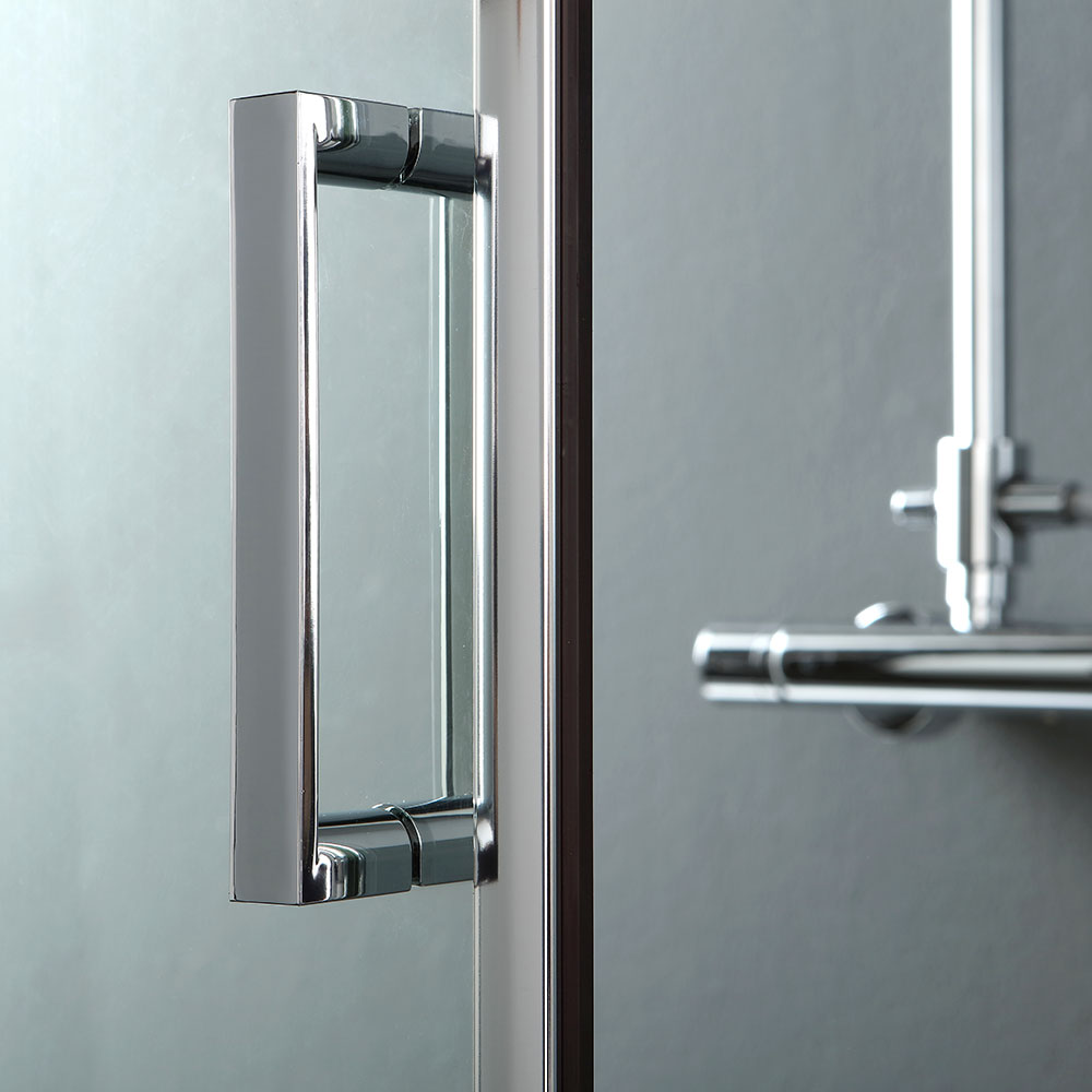 Porta doccia nicchia 110 cm cristallo trasparente