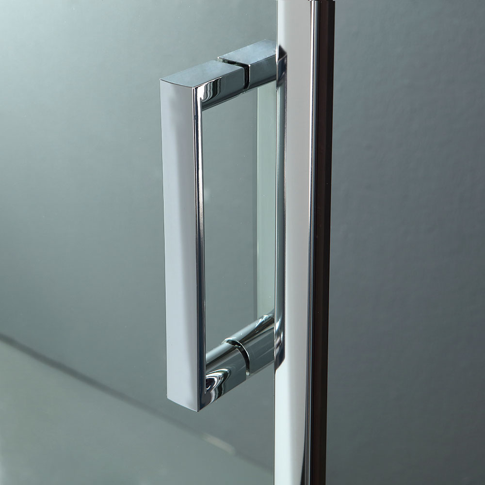 Porta doccia nicchia 110 cm cristallo trasparente