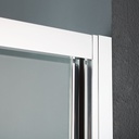 Porta doccia nicchia 110 cm cristallo trasparente