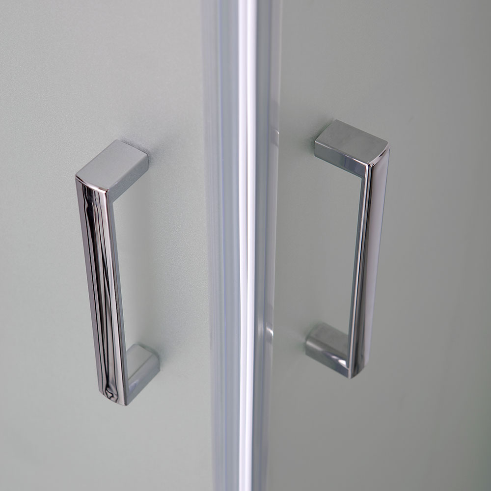Cabina doccia 90 x 90 cm vetro satinato