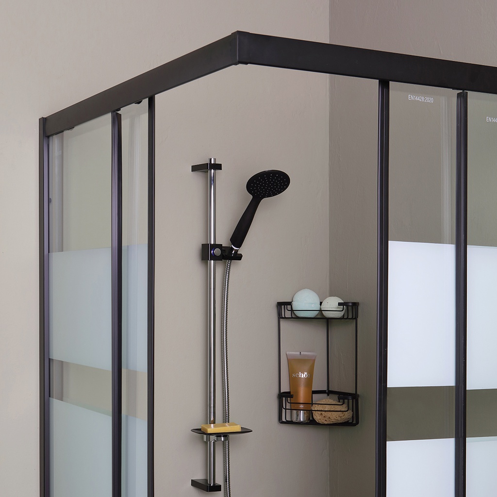 Cabina doccia rettangolare 70x100 nera