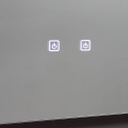 Specchio rettangolare 180x80 retroilluminato