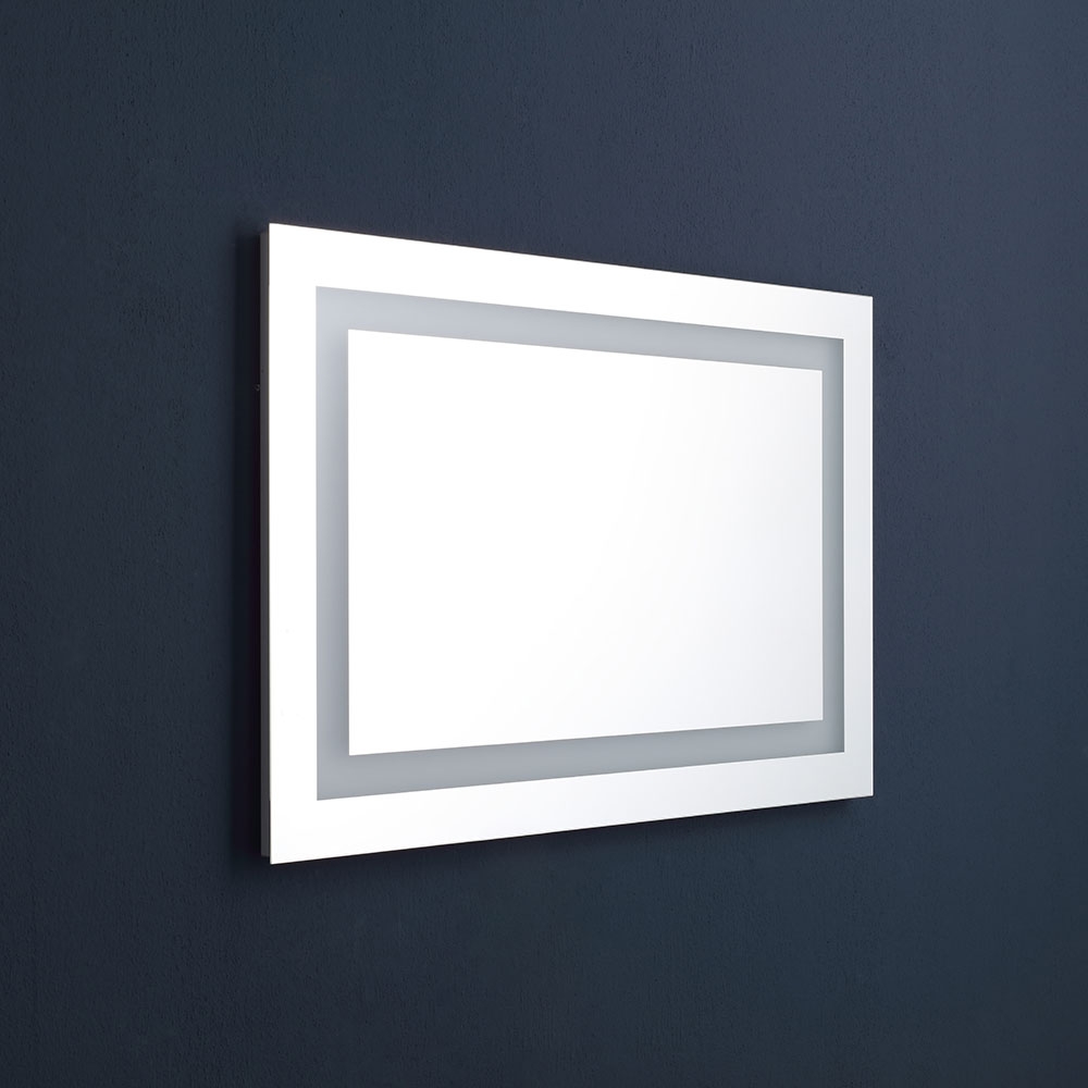 Specchio bagno 90x60 a led touch reversibile