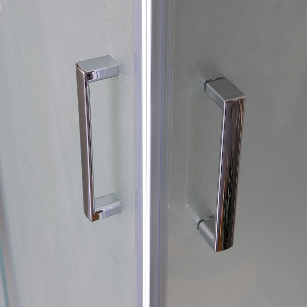Cabina doccia rettangolare 100x80 satinata