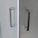 Cabina doccia rettangolare 100x80 satinata