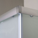 Cabina doccia rettangolare 100x80 satinata