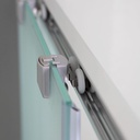 Cabina doccia rettangolare 100x80 satinata