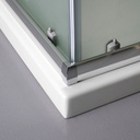 Cabina doccia rettangolare 100x80 satinata