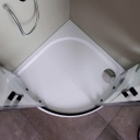 Box doccia angolare 90x90 profili neri