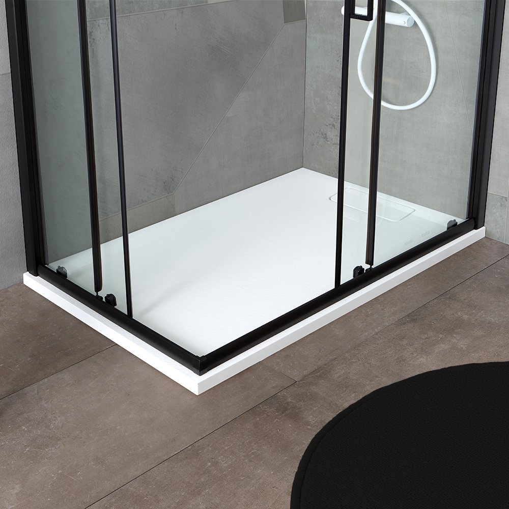 Box doccia 80x120 profilo nero opaco