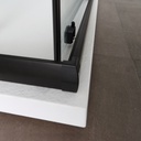 Box doccia 80x120 profilo nero opaco