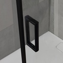 Box doccia 80x120 profilo nero opaco