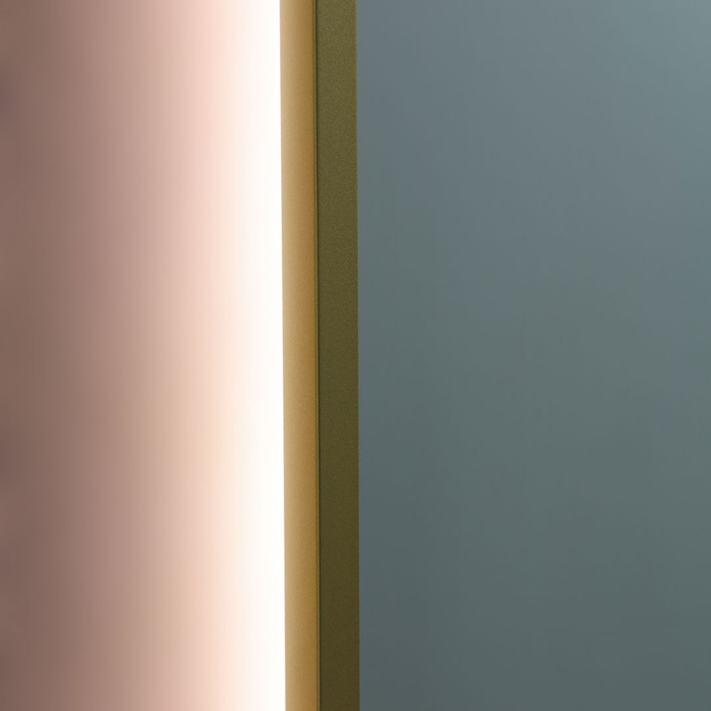 Specchio retroilluminato 60x160 cm ottone