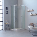 Box doccia semicircolare 80x80 trasparente