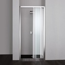 Porta doccia nicchia 80 cm tre ante trasparenti