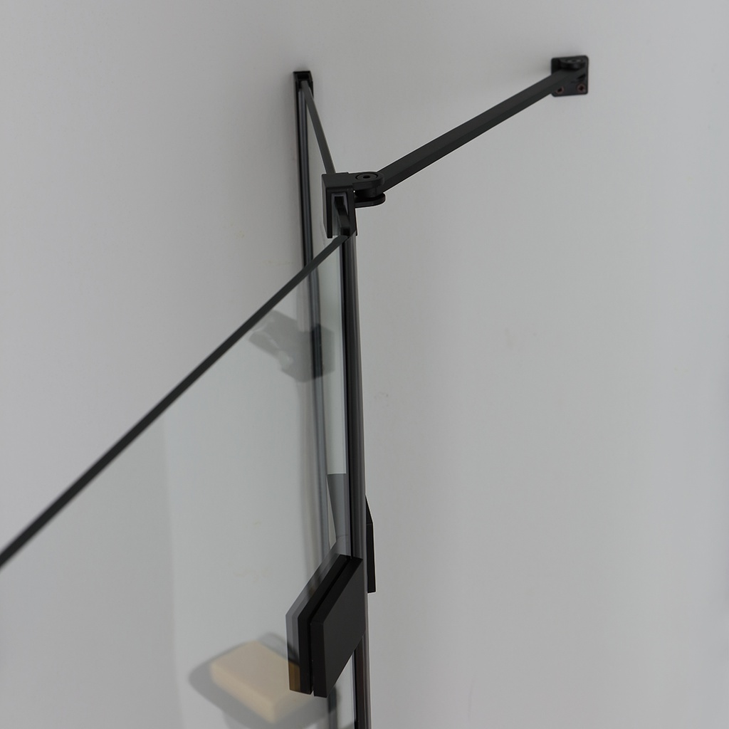 Box doccia nero 80x80 cristallo 6mm