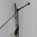 Box doccia nero 80x80 cristallo 6mm