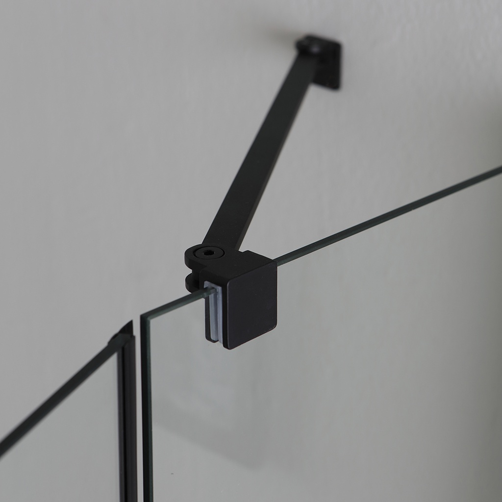 Box doccia nero 80x80 cristallo 6mm