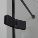 Box doccia nero 80x80 cristallo 6mm