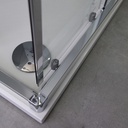 Box doccia angolare 80x100 due ante scorrevoli
